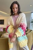 Patsy Chunky Knit Cardigan Brights ~ /20